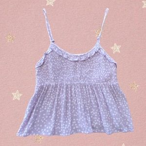 Hippie Rose Lavender Flower Crop Top